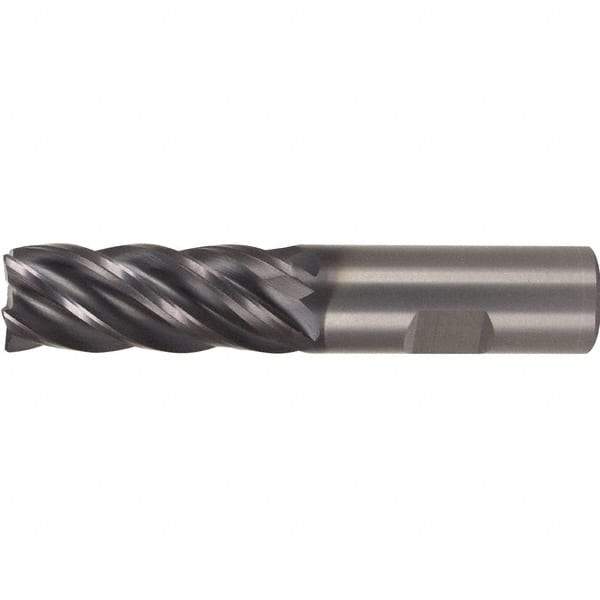 Kennametal - 11/32", 5 Flute, Single End, Solid Carbide, Corner Radius End Mill - 2-1/2" OAL, 38° Helix, Right Hand Flute, 1" LOC, Right Hand Cut - Benchmark Tooling
