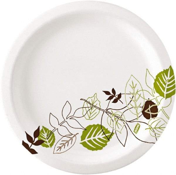 Dixie - Pathways Soak-Proof Shield Paper Plates, 8-1/2" - Green, Burgundy - Benchmark Tooling