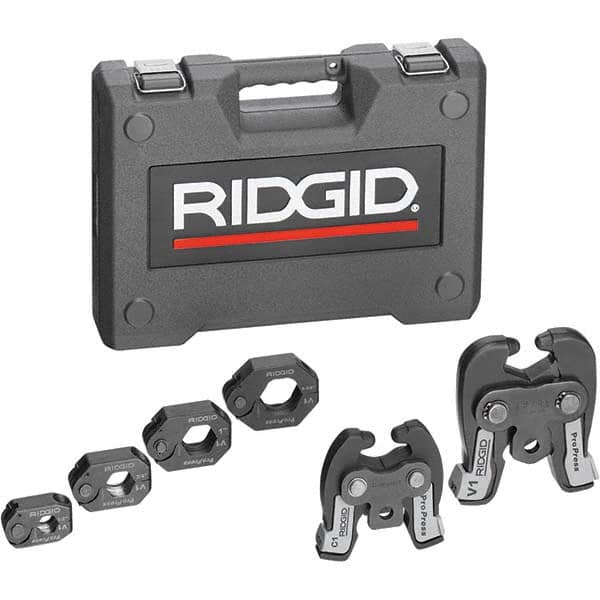 Ridgid - Presser Replacement Jaws Type: Press Ring Kit Jaw Size Range: 1/2" to 1-1/4" (Inch) - Benchmark Tooling