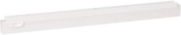 Vikan - 20" Rubber Blade Squeegee Refill - Double Edge, White, Plastic Holder - Benchmark Tooling