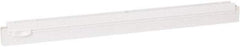 Vikan - 20" Rubber Blade Squeegee Refill - Double Edge, White, Plastic Holder - Benchmark Tooling