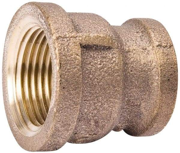 Value Collection - Class 125, 3/4 x 1/2" Internal Pipe, Red Brass Reducing Coupling - MPT - Benchmark Tooling