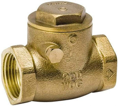 Value Collection - 3/4" Brass Check Valve - Check Swing, IPS, 200 WOG - Benchmark Tooling