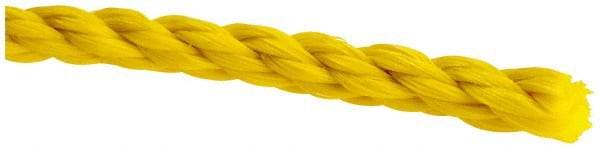 Value Collection - 1,200' Max Length Polypropylene Twisted Rope - 1/4" Diam, 141 Lb Capacity - Benchmark Tooling