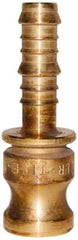 EVER-TITE Coupling Products - 3" Brass Cam & Groove Suction & Discharge Hose Male Adapter Hose Shank - Part E, 250 Max psi - Benchmark Tooling