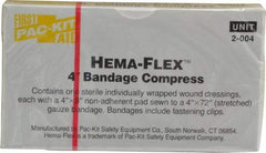 Medique - 4" Long x 4" Wide, General Purpose Compress - Yellow, Compress Bandage - Benchmark Tooling