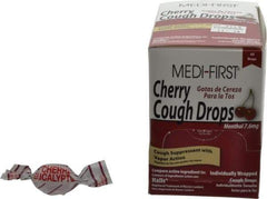 Medique - Cherry Flavor Medi-First Cough Drops Lozenges - Sore Throat Relief - Benchmark Tooling