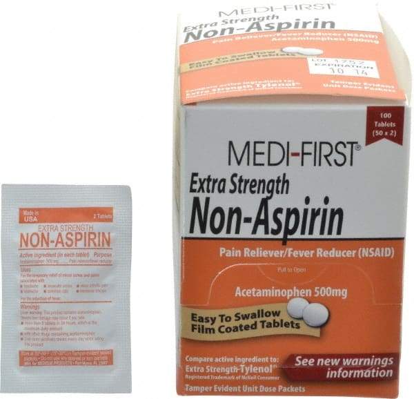 Medique - Medi-First Extra-Strength Non-Aspirin Tablets - Headache & Pain Relief - Benchmark Tooling