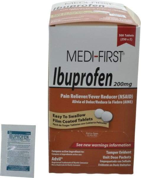 Medique - Medi-First Ibuprofen Tablets - Headache & Pain Relief - Benchmark Tooling