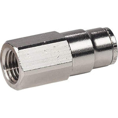 Dynabrade - Female NPT Pneumatic Hose Press-On Swivel Fitting - 3/8" Hose ID - Benchmark Tooling