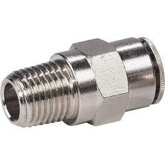 Dynabrade - Male NPT Pneumatic Hose Press-On Swivel Fitting - 3/8" Hose ID - Benchmark Tooling