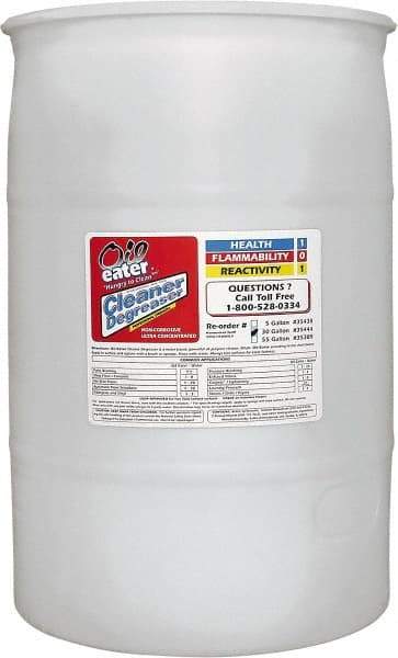 Oil Eater - 2-Butoxyethanol Multipurpose Cleaner/Degreaser - 55 Gal Drum - Benchmark Tooling