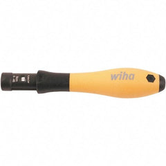 Wiha - 1 Piece, 0.04 to 0.46 N/m, Adjustable Torque Limiting Screwdriver - 4" OAL, 1/4" Drive - Benchmark Tooling