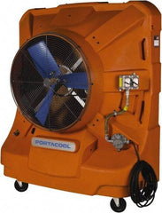 PortaCool - 36" Blade, 45 Gal Capacity, 1.5 hp, 12,500 CFM Evaporative Cooler - 14.8 Amp Rating, 120 Volts, Single Speed - Benchmark Tooling