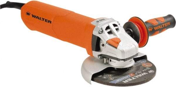 WALTER Surface Technologies - 6" Wheel Diam, 9,600 RPM, Corded Angle & Disc Grinder - 5/8-11 Spindle - Benchmark Tooling