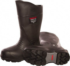 Tingley - Unisex Size 4 Medium Width Composite Knee Boot - Black, Polymer Upper, Polymer Outsole, 15" High, Pull-On - Benchmark Tooling