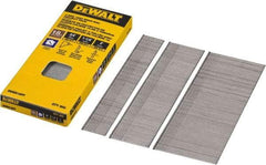 DeWALT - 18 Gauge 2" Long Brad Nails for Power Nailers - Steel, Bright Finish, Smooth Shank, Angled Stick Collation, Round Head, Chisel Point - Benchmark Tooling