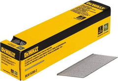 DeWALT - 15 Gauge 2" Long Finishing Nails for Power Nailers - Steel, Bright Finish, Smooth Shank, Angled Stick Collation, Round Head, Chisel Point - Benchmark Tooling