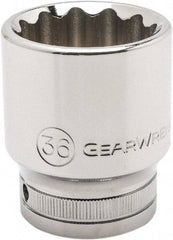 GearWrench - 3/4" Drive, Standard Hand Socket - 12 Points, 3.03" OAL, Alloy Steel, Chrome Finish - Benchmark Tooling