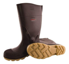 Tingley - Unisex Size 3 Medium Width Plain Knee Boot - Brown, Crepe, PVC Upper, PVC Outsole, 15" High, Pull-On - Benchmark Tooling