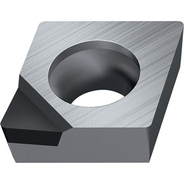 Walter - CCGT FS-1 Grade WDN10 Turning Insert - Polycrystaline Diamond Finish, 80° Rhombic, 9.53mm Inscr Circle, 3.97mm Thick, 0.8mm Corner Radius - Benchmark Tooling