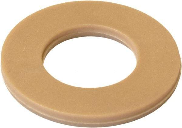Made in USA - 1" Screw, Grade PEEK 450 GL30 Plastic High-Temperature Flat Washer - 1.062" ID x 2-1/2" OD, 0.13" Thick, Plain Finish - Benchmark Tooling