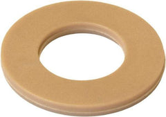 Made in USA - 1" Screw, Grade PEEK 450 GL30 Plastic High-Temperature Flat Washer - 1.062" ID x 2-1/2" OD, 0.13" Thick, Plain Finish - Benchmark Tooling