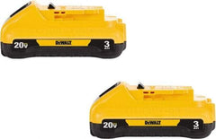 DeWALT - 20 Volt Lithium-Ion Power Tool Battery - 3 Ahr Capacity, 1 hr Charge Time, Series 20V Max - Benchmark Tooling