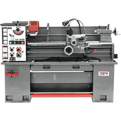 Jet - 14" Swing, 36-7/8" Between Centers, 230 Volt, Single Phase Bench Lathe - 2 hp, 70 to 1,900 RPM Spindle Speed, 2" Spindle Bore Diam, 76-13/32" OAL x 29-29/32" OAH x 59-13/16" Overall Depth - Benchmark Tooling