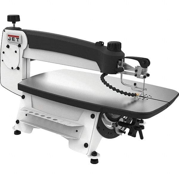 Jet - 3/4" Stroke Length, 2" Depth of Cut, Scroll Saw - 400 to 1,550 Strokes per min, Includes Foot Switch - Benchmark Tooling