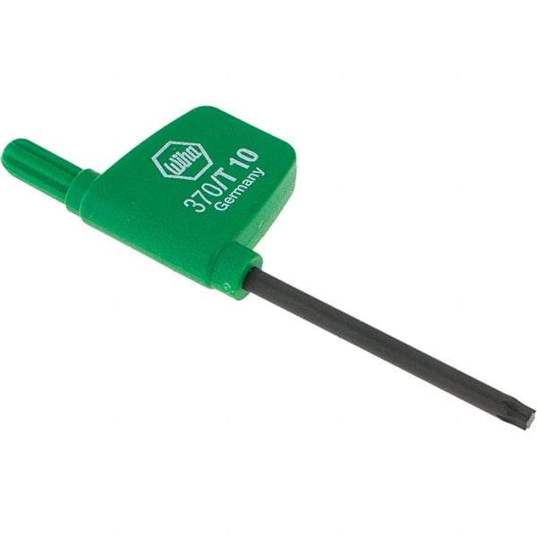 Wiha - T10 Torx Key - Flag-Style, 40mm Length Under Head, 2.9" OAL - Benchmark Tooling