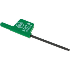 Wiha - T6 Torx Key - Flag-Style, 35mm Length Under Head, 2.6" OAL - Benchmark Tooling