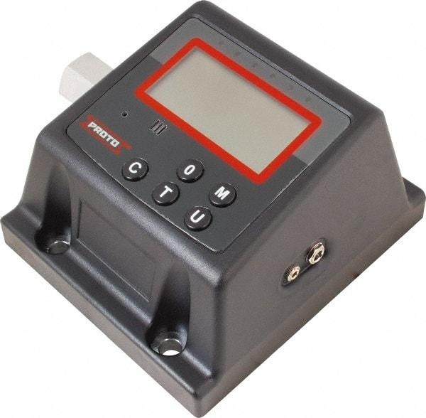 Proto - 60 to 600 Ft/lb, Electronic Torque Tester - Accurate to ± 1% CW and ± 3% CCW Digit Accuracy, 5-5/8" OAL, 3/4" Drive - Benchmark Tooling