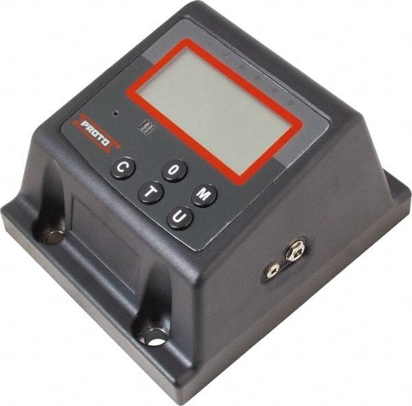 Proto - 25 to 250 Ft/lb, Electronic Torque Tester - Accurate to ± 1% CW and ± 3% CCW Digit Accuracy, 5-5/8" OAL, 1/2" Drive - Benchmark Tooling