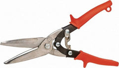 Wiss - 3" Length of Cut, Straight Pattern Multi-Purpose Snip - 10-1/2" OAL, Non-Slip Rubber Handle - Benchmark Tooling