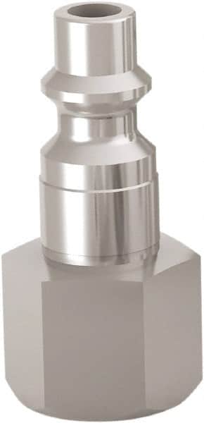 CEJN - 1/4 Female NPT Industrial Pneumatic Hose Connector - Stainless Steel, 1/4" Body Diam - Benchmark Tooling