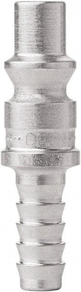 CEJN - Hose Barb ARO Pneumatic Hose Connector - Steel Zinc Plated, 1/4" Body Diam, 1/4" Hose ID - Benchmark Tooling