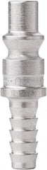 CEJN - Hose Barb ARO Pneumatic Hose Connector - Steel Zinc Plated, 1/4" Body Diam, 1/4" Hose ID - Benchmark Tooling