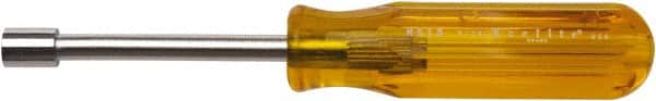 Xcelite - 5/16" Hollow Shaft Nutdriver - Plastic Handle, 7-1/4" OAL - Benchmark Tooling