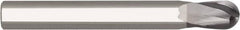 Niagara Cutter - 10mm Diam, 10mm LOC, 2 Flute Solid Carbide Ball End Mill - AlTiN Finish, Single End, 70mm OAL, 10mm Shank Diam, Spiral Flute - Benchmark Tooling