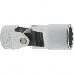 Proto - 9/16", 3/8" Drive, Intermediate Hand Socket - 12 Points, 2-1/4" OAL, Steel, Full Polish Finish - Benchmark Tooling