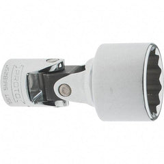 Proto - 7/8", 3/8" Drive, Intermediate Hand Socket - 12 Points, 2-1/4" OAL, Steel, Full Polish Finish - Benchmark Tooling