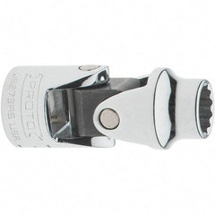 Proto - 3/8", 3/8" Drive, Intermediate Hand Socket - 12 Points, 2" OAL, Steel, Full Polish Finish - Benchmark Tooling