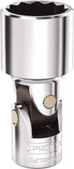 Proto - 3/4", 3/8" Drive, Intermediate Hand Socket - 12 Points, 2-5/16" OAL, Steel, Full Polish Finish - Benchmark Tooling