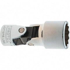 Proto - 11/16", 3/8" Drive, Intermediate Hand Socket - 12 Points, 2-1/4" OAL, Steel, Full Polish Finish - Benchmark Tooling