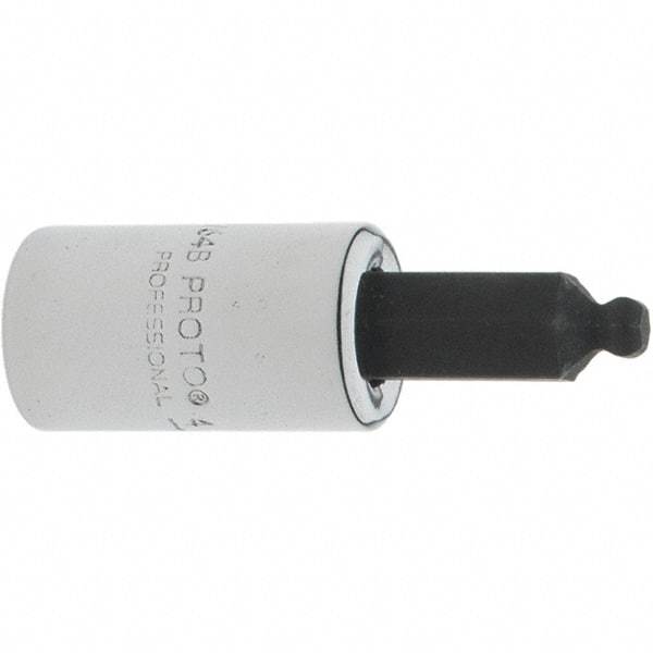 Proto - 1/4" Drive, 9/64" Hex Bit Socket - 1-1/2" OAL, 1.047" Bit Length, Ball End - Benchmark Tooling