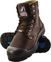 Steel Blue - Men's Size 14 Medium Width Steel Work Boot - Oak, Leather Upper, TPU Outsole, 6" High, Lace-Up - Benchmark Tooling