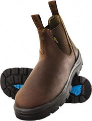 Steel Blue - Women's Wide Width Steel Work Boot - Black, Leather Upper, TPU Outsole, 5" High, Waterproof - Benchmark Tooling