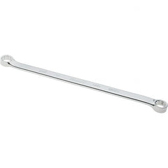 Proto - 11/16" x 3/4" 12 Point Box Wrench - Double End, 1" Head Diam x 1/2" Head Thickness, 14-11/32" OAL, Steel, Polished Finish, 15° Offset - Benchmark Tooling