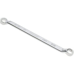 Proto - 1/2" x 9/16" 12 Point Box Wrench - Double End, 53/64" Head Diam x 3/4" Head Thickness, 8-7/8" OAL, Steel, Polished Finish, 15° Offset - Benchmark Tooling